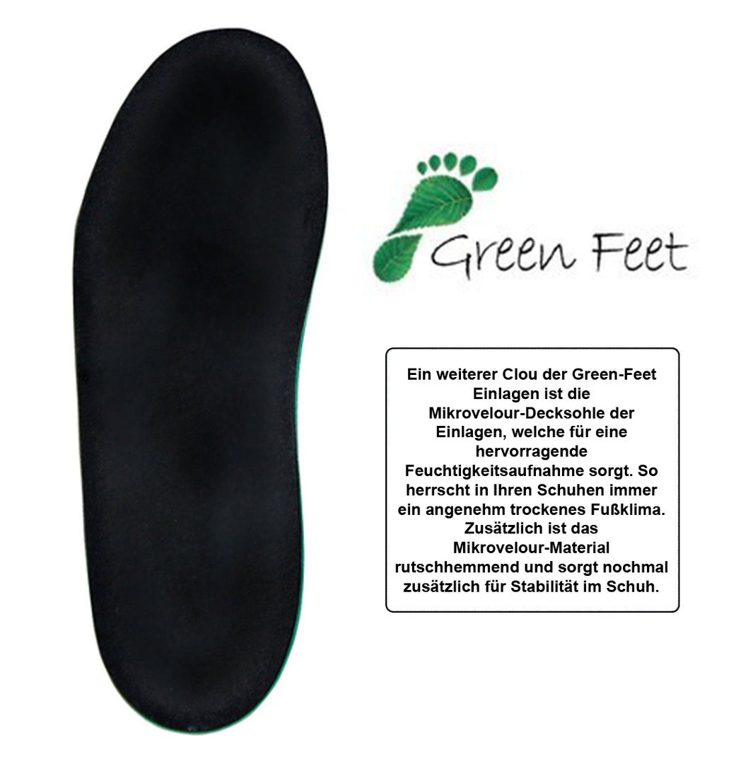 GreenFeet 5mm orthopädische Schuheinlagen